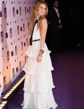 Miley no tapete vermelho